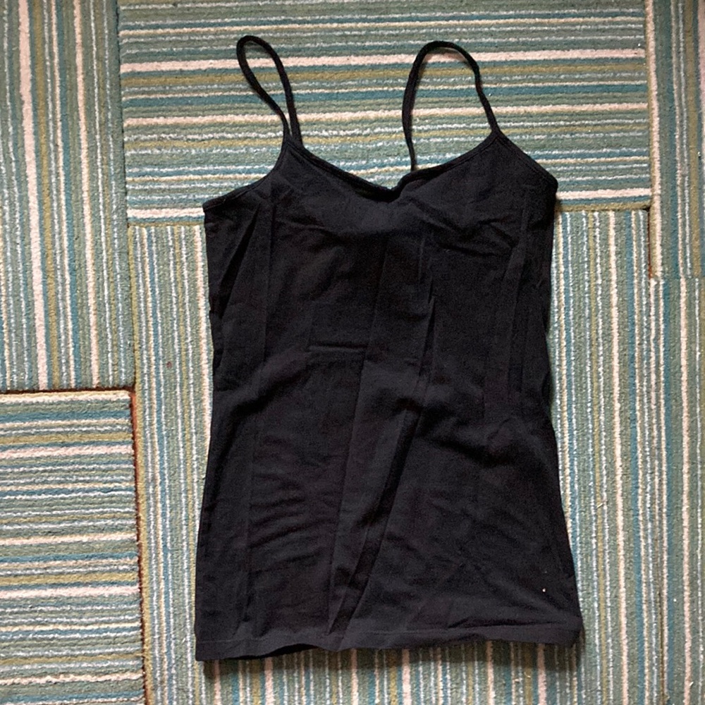 Vintage Black camisole spaghetti strap tank top